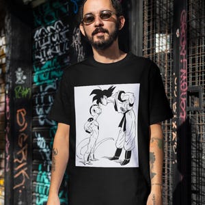Goku vs Freeza, T-Shirt-Bekleidung, Dragonball, Super,
