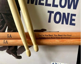 Custom Engraved Maple Drumsticks with Gift Box: Personalized Drummer Gift