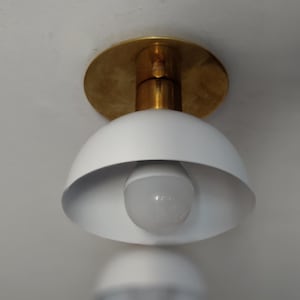 Mid Century Modern Flush Mount, Ceiling Light Modern Brass Vanity Light, Kitchen Light Fixture