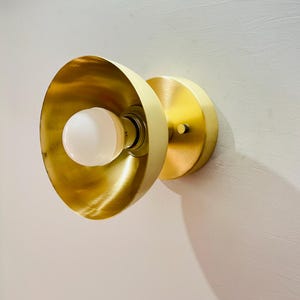 Mid Century Modern Flush Mount, Ceiling Light Modern Brushed Brass Vanity Light, Kitchen Light Fixture