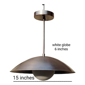 Aldorno Pendant Light With Globe, Mid century Light handmade Light Beautiful light fixture, Modern Industrial Dome Pendant Light