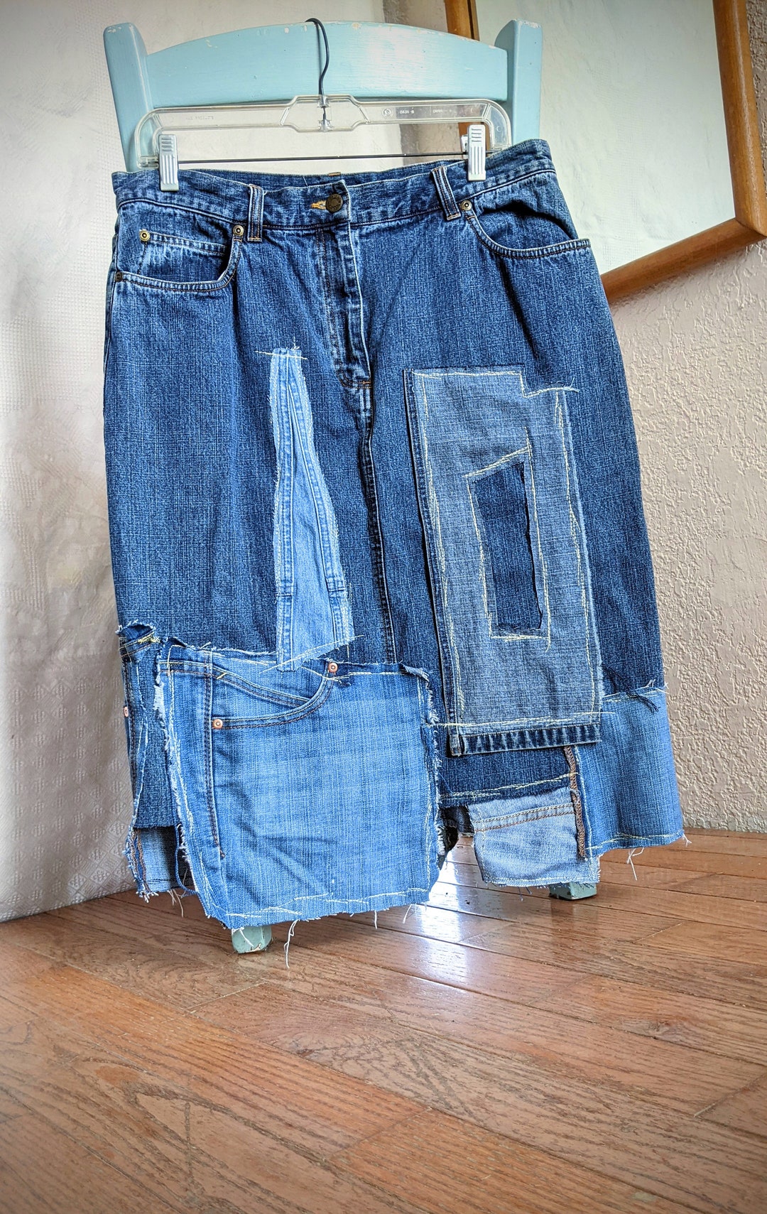 Deconstructed D-Staq Ultra High-Waist Skirt main image 1