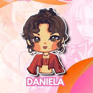 Daniela Kpop Inspiriert 3x3 Vinyl Sticker (Einzelner Sticker) – Fanmade Idol Aesthetic Parody Katseye Global Girl Group Dream Acadamy Eyekons