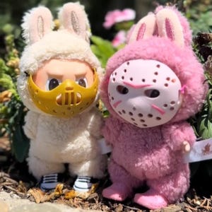 2 PACK - Labubu Jason and Hannibal Horror Mask