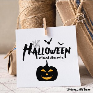 Printable Halloween Gift Tags - Spooky Cute Halloween Tags PDF- Instant Download, 8.5x11 & A4 Sheets - Halloween Favor Tags for Kids  Party