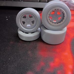 1:24/25 beadlock drag wheels