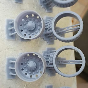 dually style truck wheels 1/24-1/25