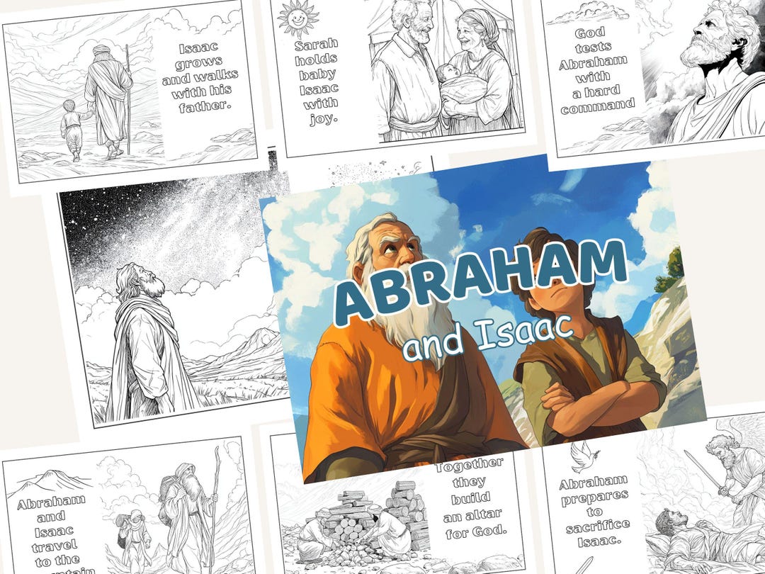 Abraham et Isaac - Coloriages à imprimer pour l'école à la maison et l ...