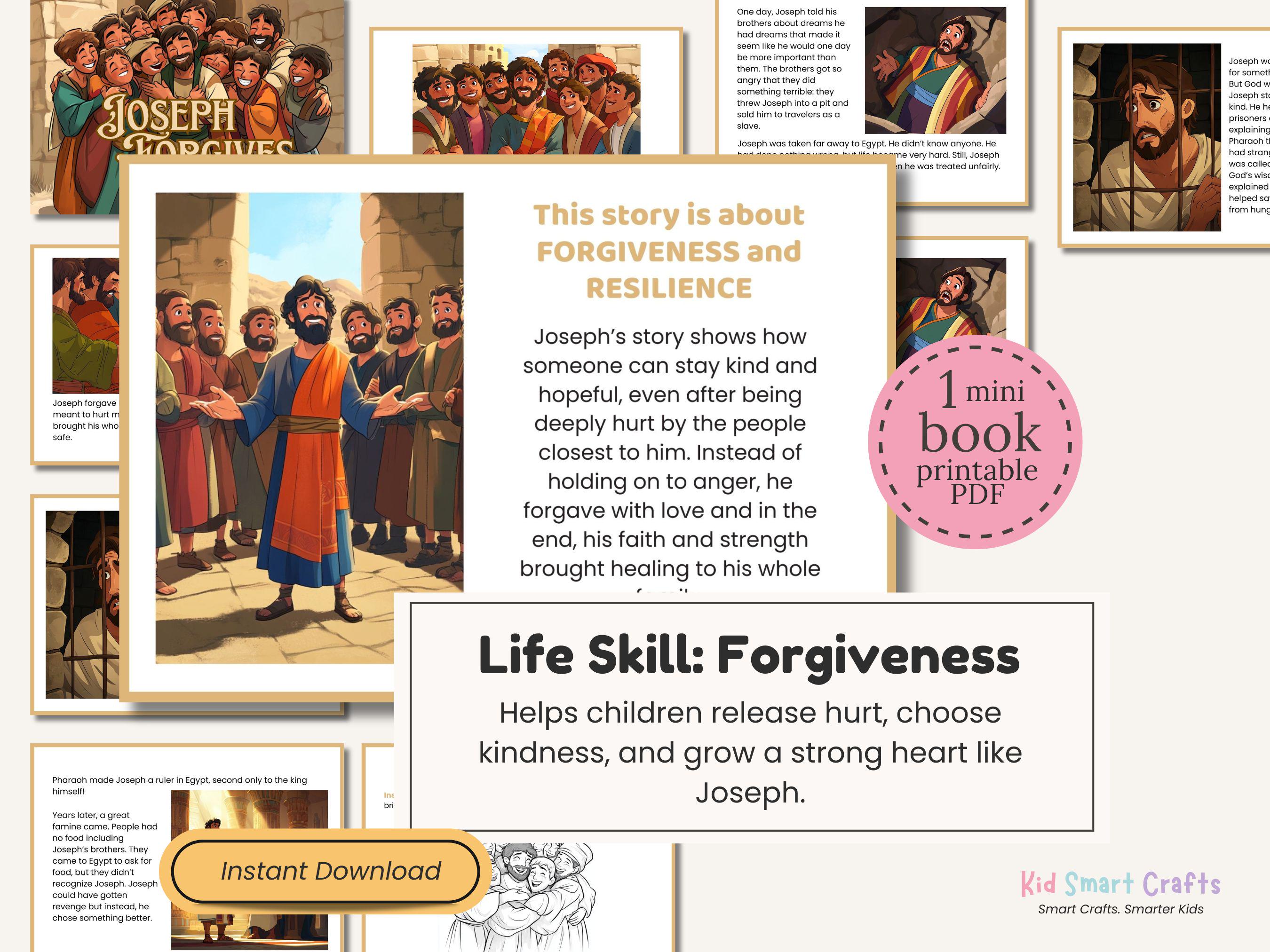 Joseph Forgives His Brothers Bible Story for Kids Bible Activity ...