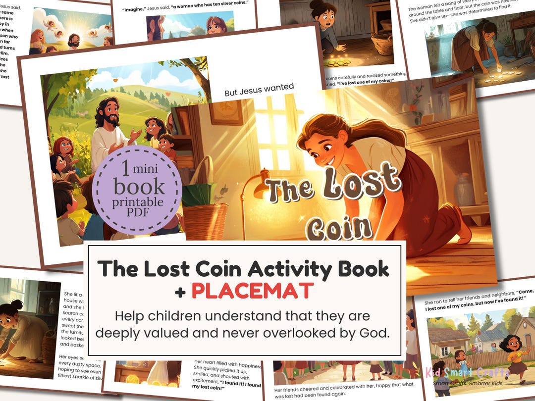 The Lost Coin Bible Activity Book for Kids Christian Printable ...