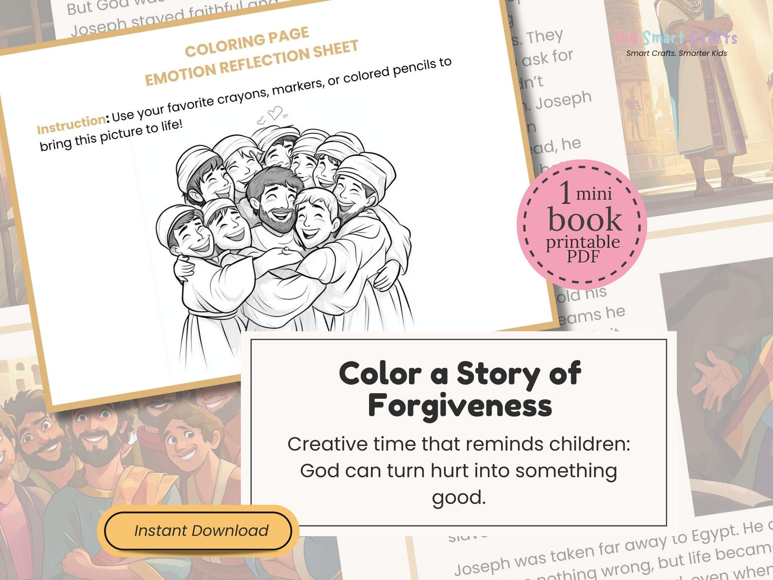 Joseph Forgives His Brothers Bible Story for Kids Bible Activity ...