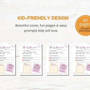 Kids Prayer Journal Printable 30-Day Guided Prayer & Gratitude Journal for Children Bible Verse Journal Christian Devotional Journal Prayer
