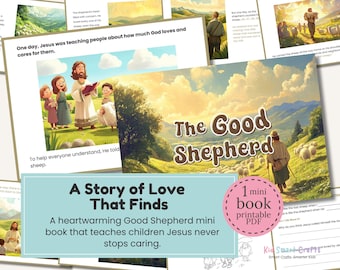 The Good Shepherd Bible Story and Activity Pack for Christian Kids Bible Lessons, Worksheets, Coloring Pages & Reflection for Sunday School