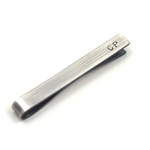 Personalised Tie Clip, Tie Bar, Sterling Silver, Groomsmens Gift, Men's Accessories Gift image 10