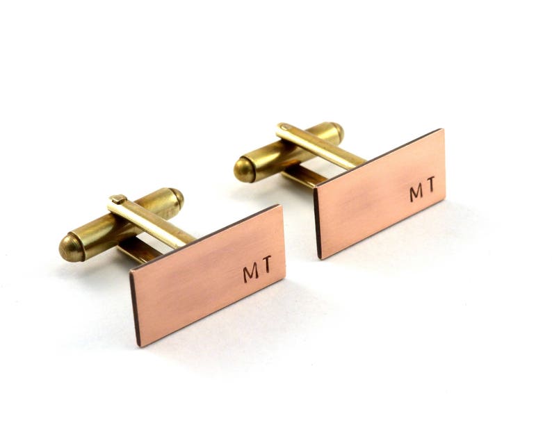 Monogram Cufflinks, Monogrammed Cuff Links, Personalised Cuff Links, Custom Cufflinks, Initials, Groom Gift image 1