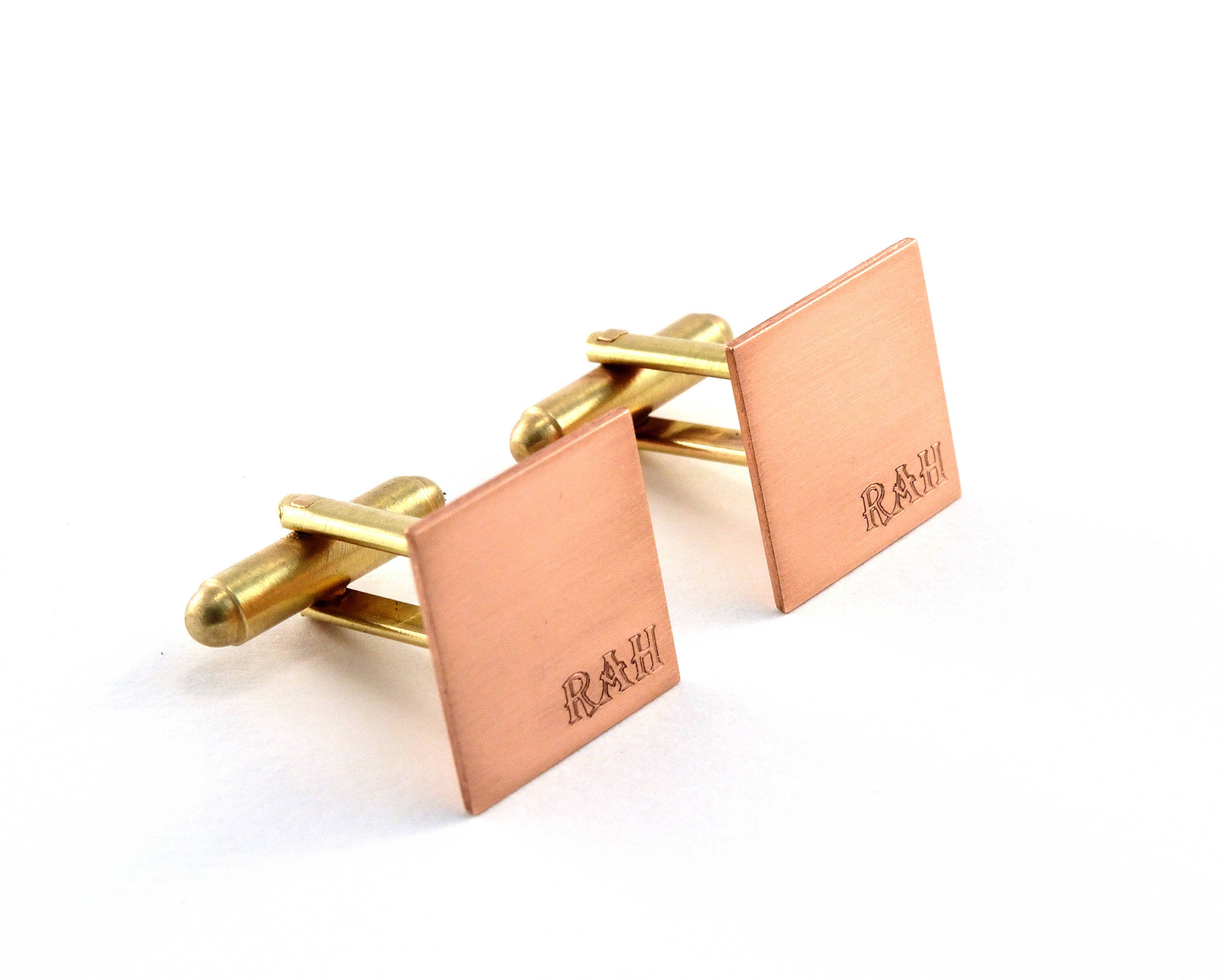 Personalised Copper Cuff Links Engraved Cufflinks Etsy UK