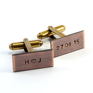 Personalized Cufflinks, Customized Cufflinks, GPS Coordinate, Rectangular Cufflinks