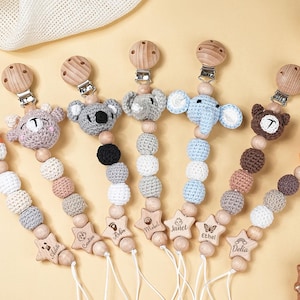Custom Newborn Soother Clip,Personalized Pacifier Clip With Baby Name,Baby Shower Gifts,Cute Pacifier Chain,Newborn Birth Gifts,Soother Clip