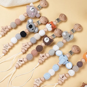 Personalized Pacifier Clip With Baby Name,Custom Newborn Soother Clip,Baby Shower Gifts,Cute Pacifier Chain,Newborn Birth Gifts,Soother Clip
