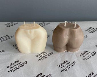 Booty Candle – handgefertigte Sojawachs Skulptur | Benutzerdefinierte Farben & Düfte | Dekorative Körperkerze