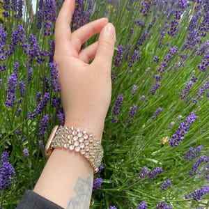 Swarovski Apple Watch Band – Handmade Luxury Strap with Crystal Rhinestones | Multiple Colors & Sizes | Gift for Her