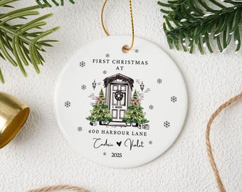 Our New Home Christmas Ornament, First Christmas New Home Ornament, House Address Ornament, Our Our First Home Keepsake, First Home 2025