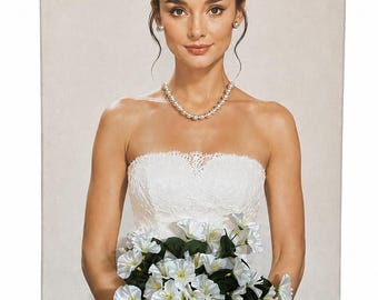 Audrey Hepburn wedding 16” x 24”
