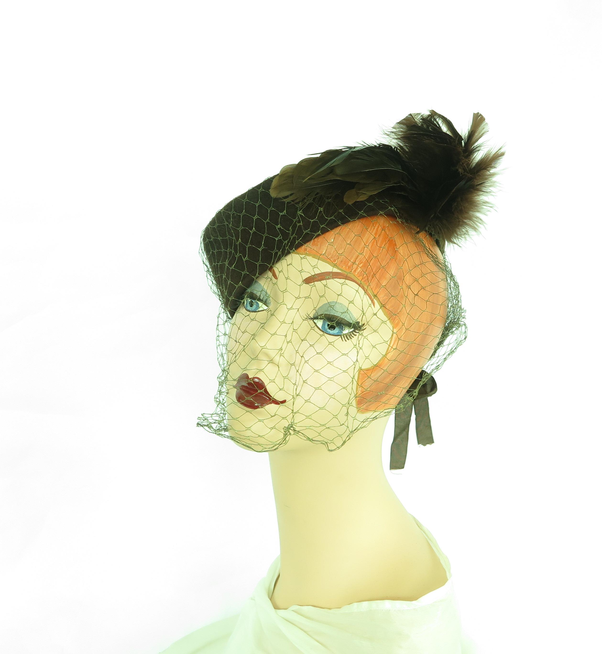 Vintage Tilt Hat 1940s 1950s - Etsy
