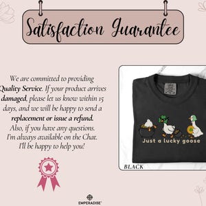 Comfort Colors Funny St Patricks Day Shirt, Just A Lucky Goose Tee, Irish Humor Gift, Cute Lucky Shamrock Goose Shirt, Funny St Paddys Tee Black