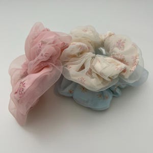 Women Scrunchie Hair Ties Tile Motif Hair band - 012