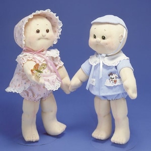 HoneyBuns 14&quot; Easy to sew doll pattern with optional soft sculpture features