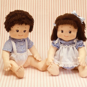 Joey and Tina jointed toddlers, Easy to sew doll pattern from Carolee Creations SewSweet Dolls