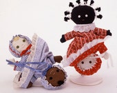 Old Fashioned Double Doll easy to sew cloth doll pattern from Carolee Creations SewSweet Dolls