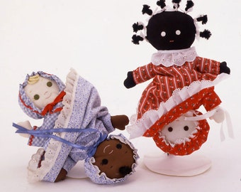 Topsy Turvey Double Doll Pattern, Easy Sew Cloth Doll (PDF Pattern)