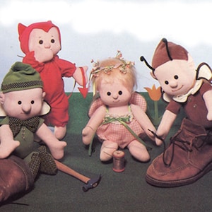 Älvor och älvor Set med 4 lättsydda tygdockor från Carolee Creations SewSweet Dolls