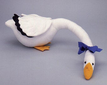 Chantilly Goose, easy to sew pattern for cute draft stopper from Carolee Creations/SewSweetDolls