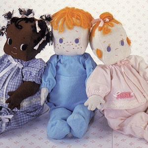 Honey Bunch, Baby Andy, and Angel Baby.  Set of 3 easy to sew patterns from Carolee Creations SewSweet Dolls