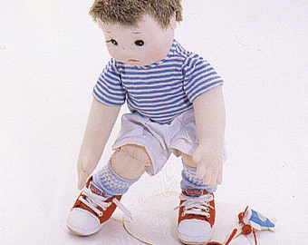 Danny & Billie Easy to  sew cloth doll pattern from Carolee Creations.SewSweet Dolls