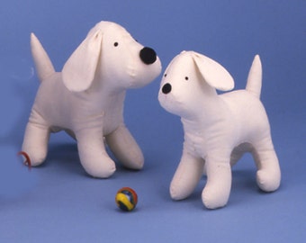 Muslin Hound, 8" Easy to sew doll pattern from Carolee Creations, SewSweet Dolls