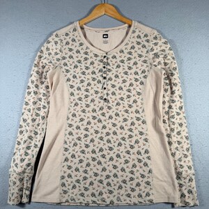 Vintage Floral Thermal Shirt - Etsy