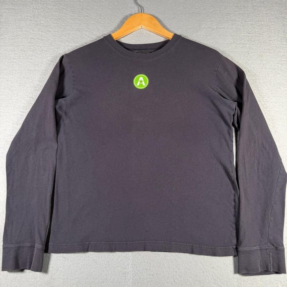 Abercrombie & Fitch, Abercrombie & Fitch Vintage Faded Black Long Sleeve Cotton T-Shirt Womens Medium