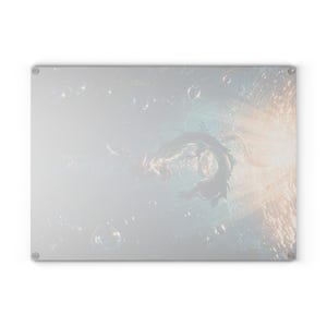 Tabla de cortar de cristal Haku Chihiro de El viaje de Chihiro de Studio Ghibli, ideal para la cocina. imagen 11