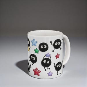 Spirited Away Soot Sprites Mug, Studio Ghibli Anime Coffee Cup (11oz 15oz) 11oz