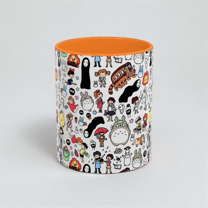 Inspired by Studio Ghibli Spirited Away Totoro Forest Spirit Ceramic Mug 11oz, 10 color image 17