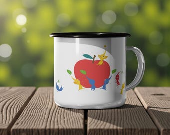 Inspired by Pikmin  Enamel Camping Mug 12oz