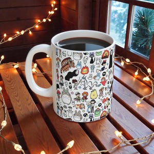 Studio Ghibli Inspired Mug: Anime Coffee Cup, Kawaii Tea Mug image 4