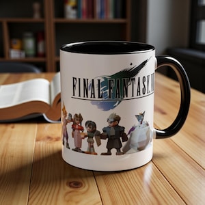 Final Fantasy VII inspirierte Keramiktasse 11 Unzen, 15 Unzen | 9 farbig