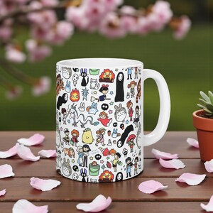 Studio Ghibli Inspired Mug: Anime Coffee Cup, Kawaii Tea Mug image 10