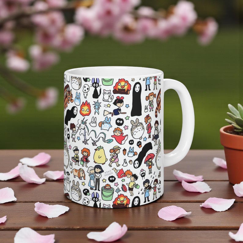 Studio Ghibli Inspired Mug: Anime Coffee Cup, Kawaii Tea Mug image 10