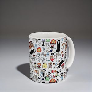 Studio Ghibli Inspired Mug: Anime Coffee Cup, Kawaii Tea Mug image 9